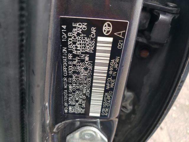 JTDKDTB33E1573871 - 2014 TOYOTA PRIUS C Grau Foto 12