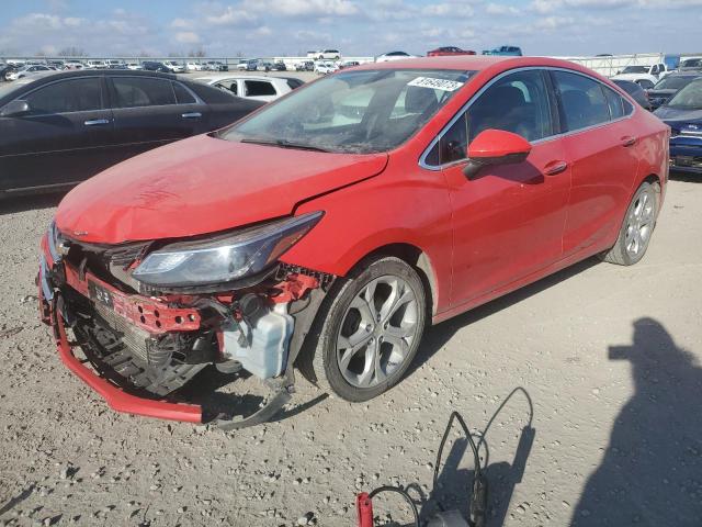 1G1BF5SM8J7196906 - 2018 CHEVROLET CRUZE PREMIER RED photo 1