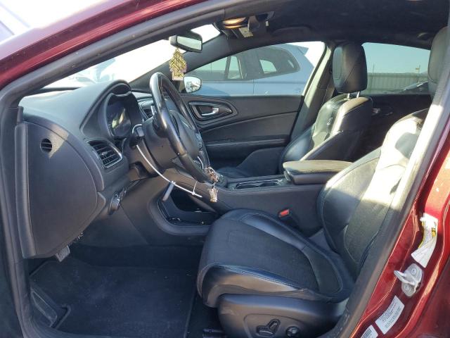 1C3CCCBG7FN727989 - 2015 CHRYSLER 200 S Bordo foto 7
