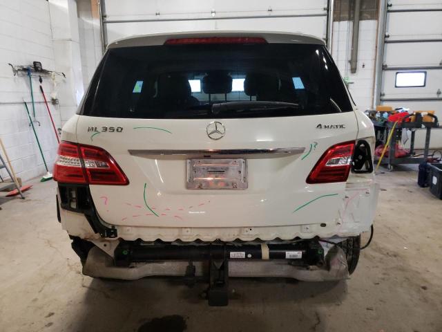 4JGDA5HB2CA088223 - 2012 MERCEDES-BENZ ML 350 4MATIC WHITE photo 6