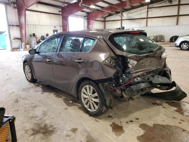 KNAFX5A84F5295040 - 2015 KIA FORTE EX BROWN photo 2