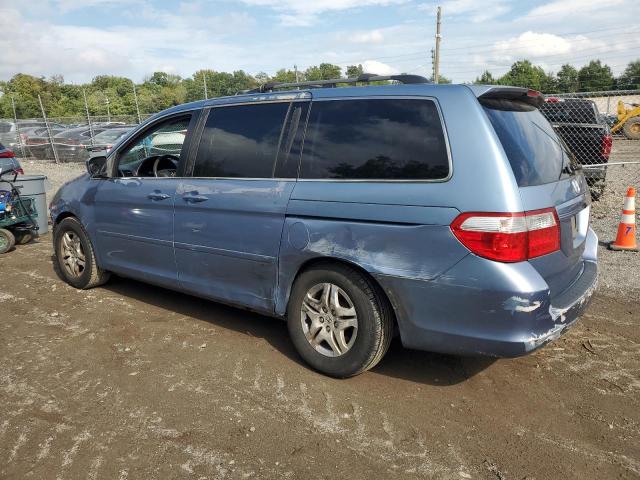 5FNRL38755B056929 - 2005 HONDA ODYSSEY EXL Կապույտ լուսանկար 2
