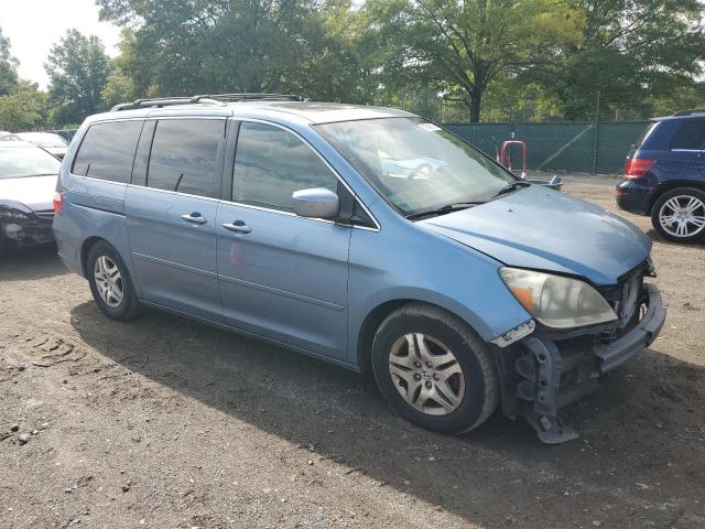 5FNRL38755B056929 - 2005 HONDA ODYSSEY EXL Կապույտ լուսանկար 4