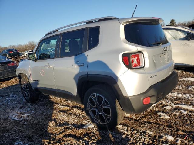 ZACCJBDT3FPC22822 - 2015 JEEP RENEGADE LIMITED SILVER photo 2