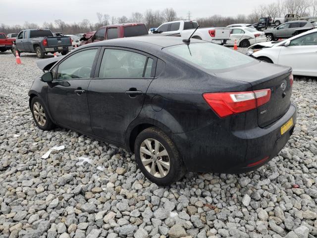 KNADN4A37C6086974 - 2012 KIA RIO EX BLACK photo 2