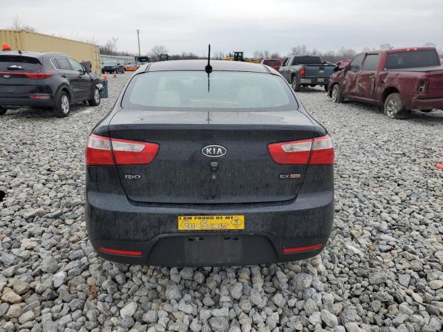 KNADN4A37C6086974 - 2012 KIA RIO EX BLACK photo 6