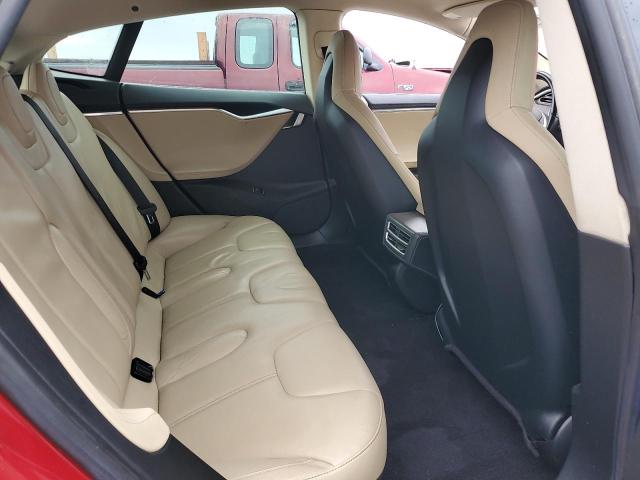 5YJSA1H14EFP49806 - 2014 TESLA MODEL S RED photo 10