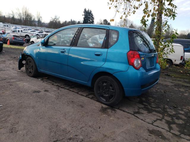 KL1TD66E99B369455 - 2009 CHEVROLET AVEO LS BLUE photo 2