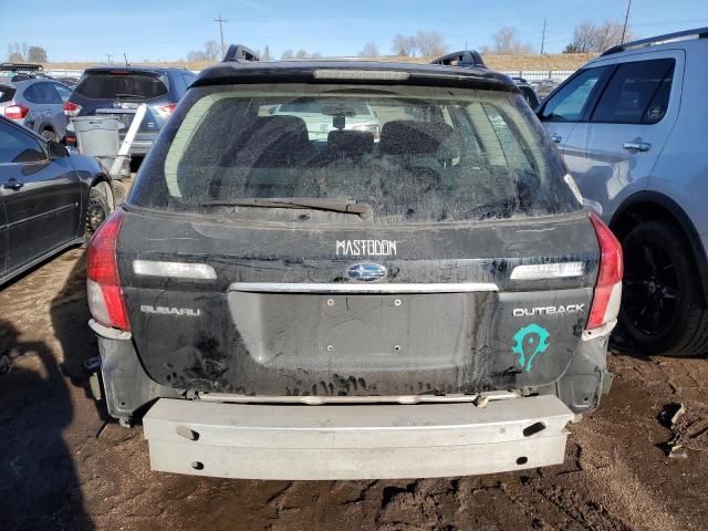 4S4BP60C486310108 - 2008 SUBARU OUTBACK BLACK photo 6