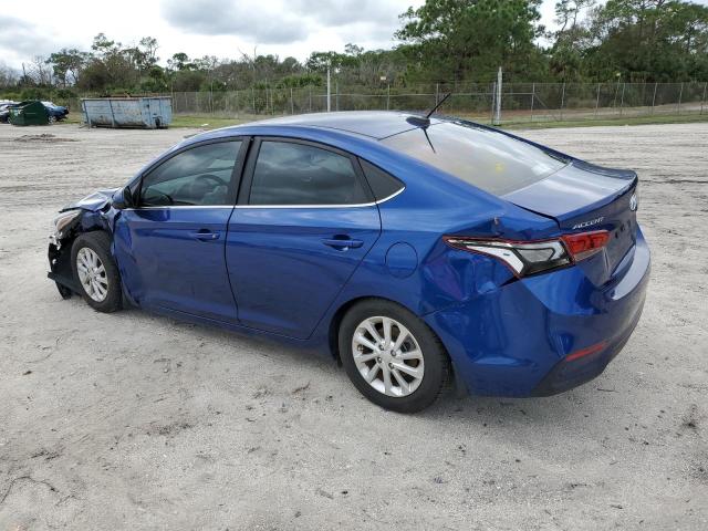 3KPC24A61LE108205 - 2020 HYUNDAI ACCENT SE BLUE photo 2