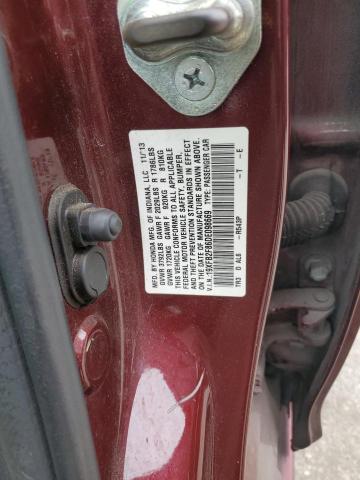 19XFB2F86DE098669 - 2013 HONDA CIVIC EX BURGUNDY photo 13