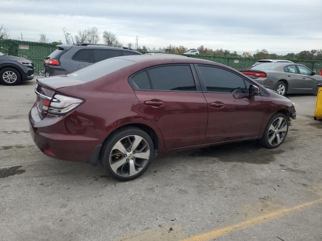 19XFB2F86DE098669 - 2013 HONDA CIVIC EX BURGUNDY photo 3