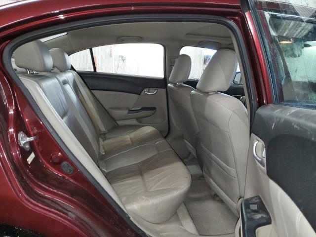 19XFB2F90CE045117 - 2012 HONDA CIVIC EXL ბურგუნდია ფოტო 10