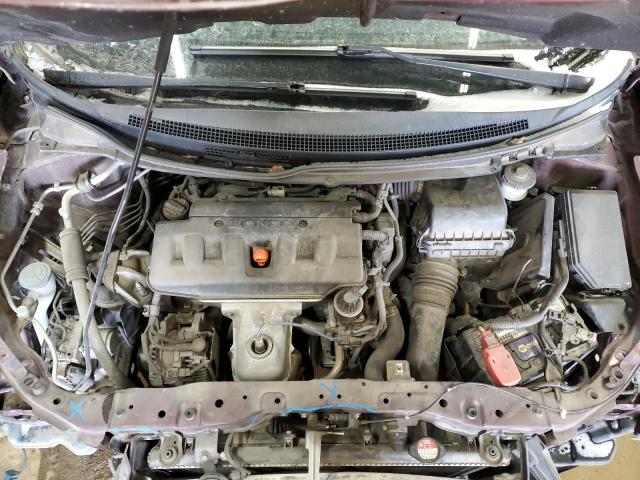 19XFB2F90CE045117 - 2012 HONDA CIVIC EXL ბურგუნდია ფოტო 11