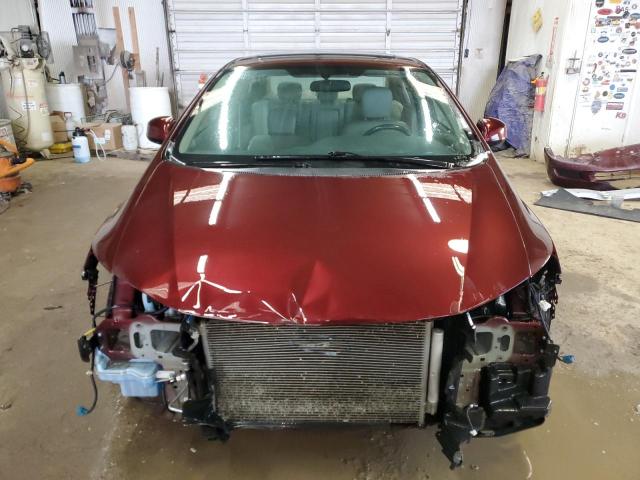 19XFB2F90CE045117 - 2012 HONDA CIVIC EXL BURGUNDY photo 5