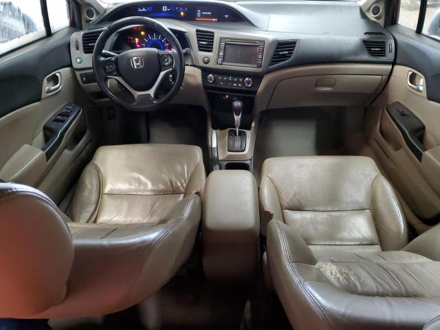 19XFB2F90CE045117 - 2012 HONDA CIVIC EXL ბურგუნდია ფოტო 8