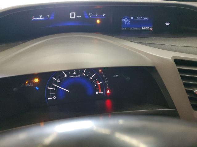 19XFB2F90CE045117 - 2012 HONDA CIVIC EXL ბურგუნდია ფოტო 9