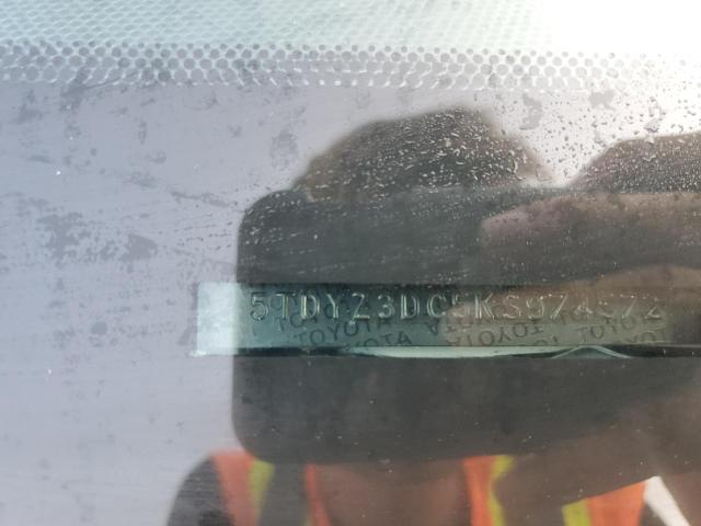 5TDYZ3DC5KS974572 - 2019 TOYOTA SIENNA XLE 白色 照片 22