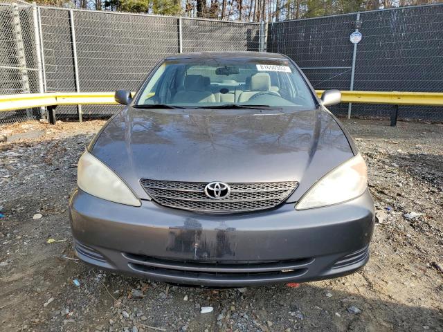 4T1BE32K14U927416 - 2004 TOYOTA CAMRY LE GRAY photo 5