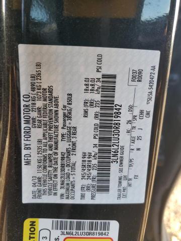 3LN6L2LU3DR819842 - 2013 LINCOLN MKZ HYBRID 黑色 照片 12