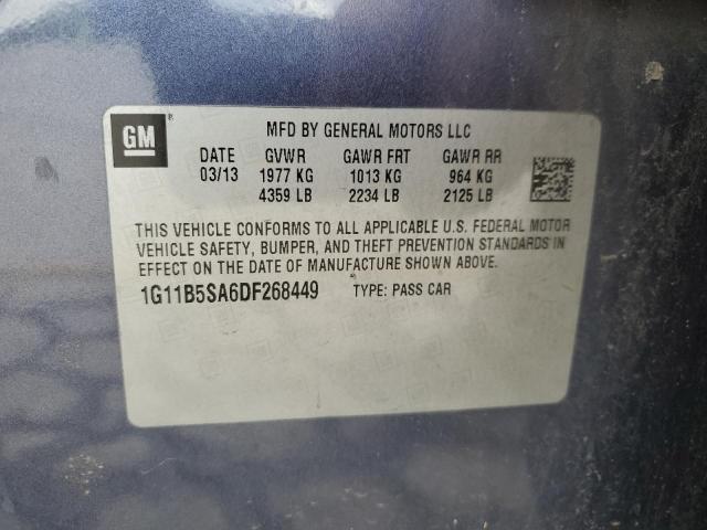 1G11B5SA6DF268449 - 2013 CHEVROLET MALIBU LS 蓝色 照片 12