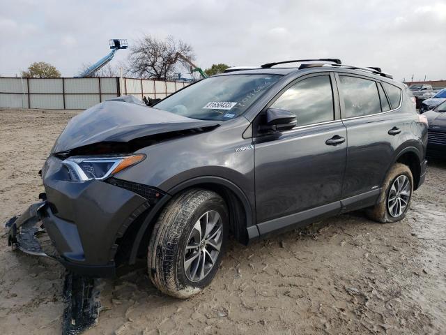 JTMRJREV0GD028638 - 2016 TOYOTA RAV4 HV XLE GRAY photo 1