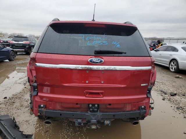 1FM5K8B8XFGA86348 - 2015 FORD EXPLORER RED photo 6