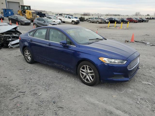 3FA6P0H73DR347390 - 2013 FORD FUSION SE BLUE photo 4