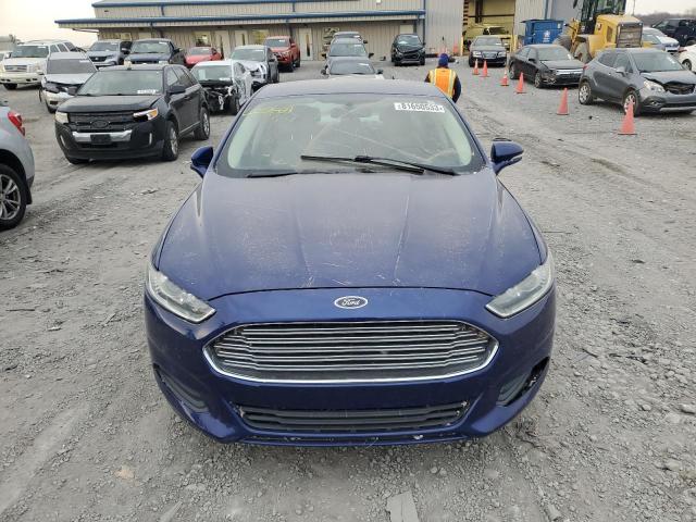 3FA6P0H73DR347390 - 2013 FORD FUSION SE BLUE photo 5