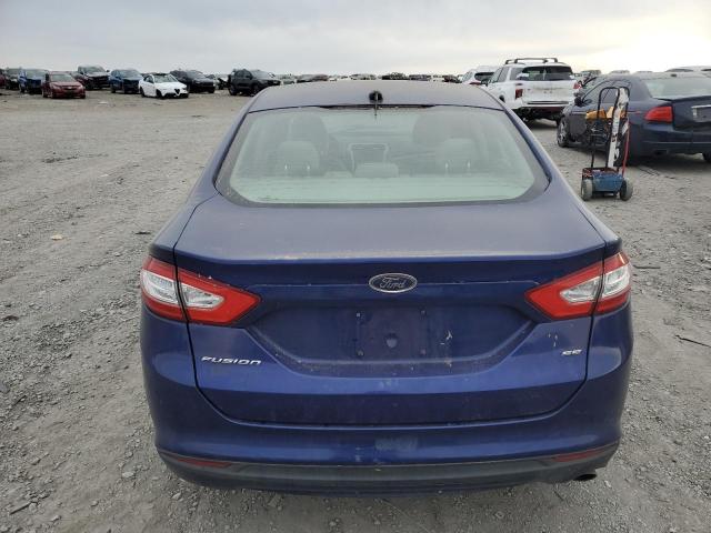 3FA6P0H73DR347390 - 2013 FORD FUSION SE BLUE photo 6