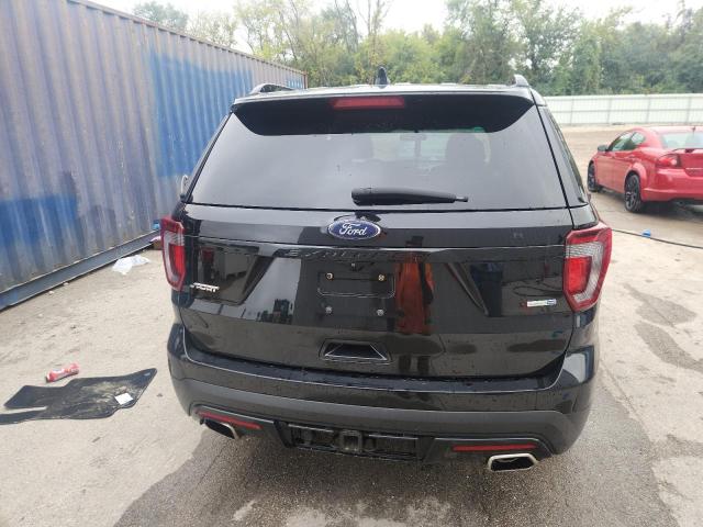1FM5K8GT4HGB05475 - 2017 FORD EXPLORER SPORT შავი ფოტო 6