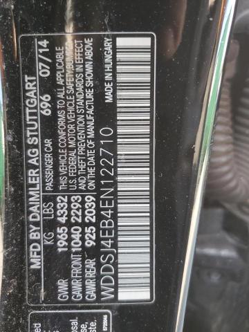 WDDSJ4EB4EN122710 - 2014 MERCEDES-BENZ CLA 250 BLACK photo 12