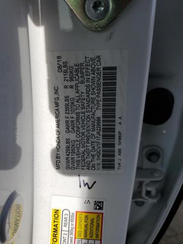 1HGCV1F17JA229986 - 2018 HONDA ACCORD LX WHITE photo 12