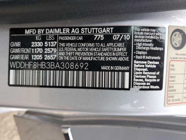 WDDHF8HB3BA308692 - 2011 MERCEDES-BENZ E 350 4MATIC SILVER photo 12