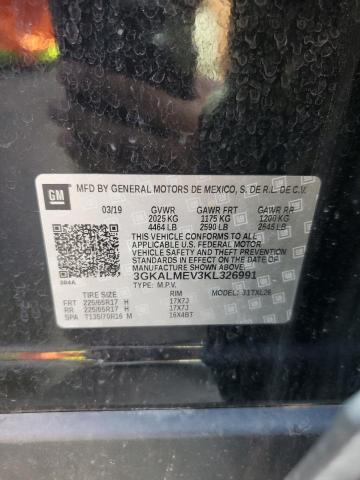 3GKALMEV3KL326991 - 2019 GMC TERRAIN SLE Чорний фото 13