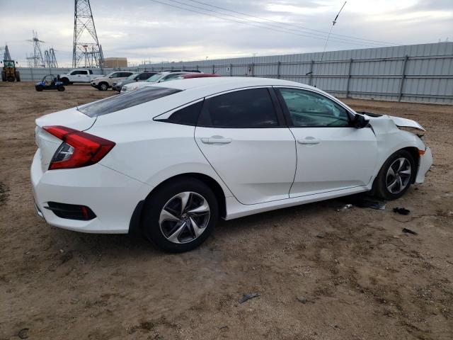 19XFC2F61LE201555 - 2020 HONDA CIVIC LX WHITE photo 3