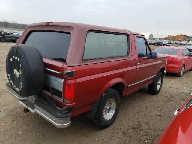 1FMEU15N1TLB14902 - 1996 FORD BRONCO U100 RED photo 3