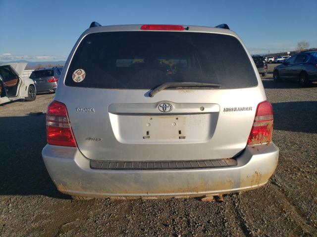 JTEHD21A120014529 - 2002 TOYOTA HIGHLANDER SILVER photo 6