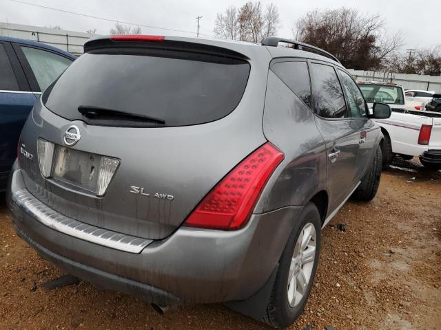 JN8AZ08W26W550202 - 2006 NISSAN MURANO SL GRAY photo 3