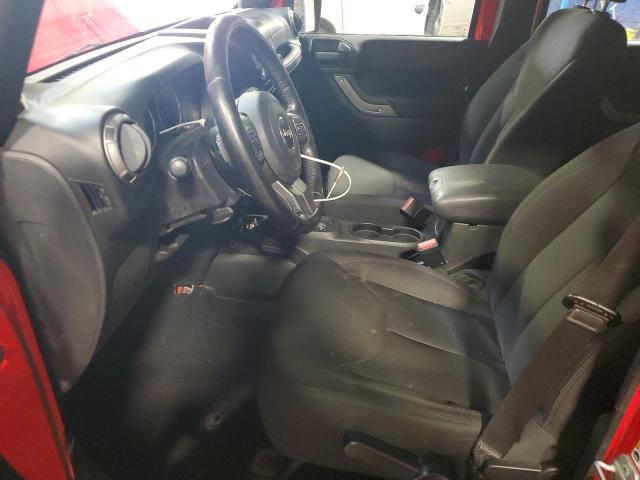 1C4BJWDG9EL320682 - 2014 JEEP WRANGLER U SPORT أحمر صورة 7