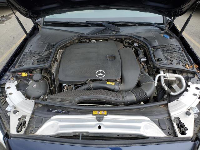 55SWF8DB2KU307241 - 2019 MERCEDES-BENZ C 300 BLUE photo 11