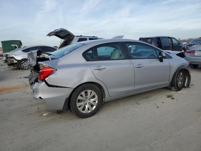 19XFB2F52CE053006 - 2012 HONDA CIVIC LX GRAY photo 3