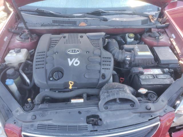 KNAGE124675134348 - 2007 KIA OPTIMA LX BURGUNDY photo 11