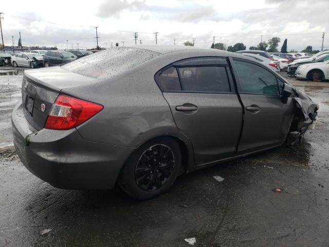 19XFB2F52CE352558 - 2012 HONDA CIVIC LX GRAY photo 3