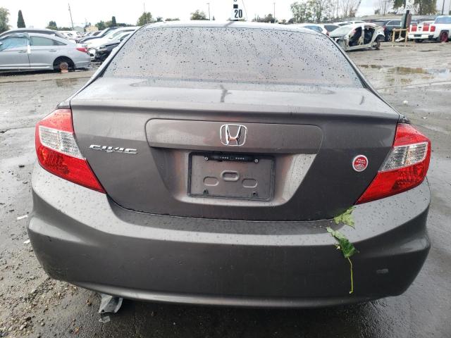 19XFB2F52CE352558 - 2012 HONDA CIVIC LX GRAY photo 6