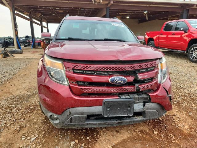 1FM5K7F8XFGB22236 - 2015 FORD EXPLORER LIMITED RED photo 5