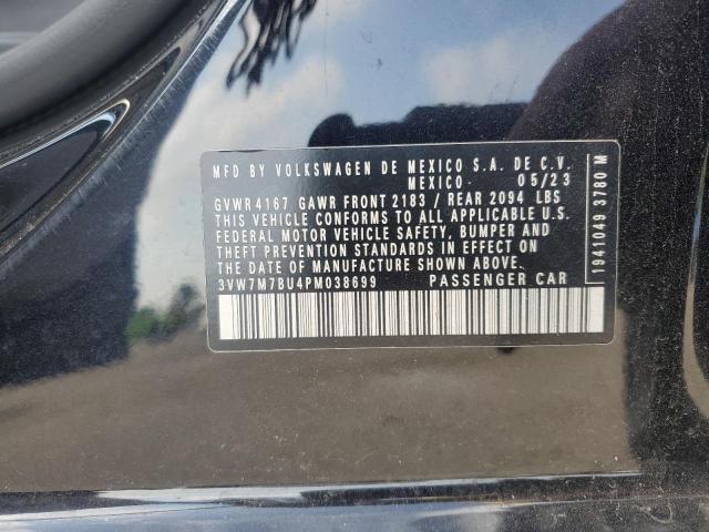 3VW7M7BU4PM038699 - 2023 VOLKSWAGEN JETTA SE BLACK photo 12