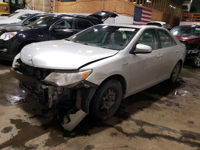 4T1BD1FK9CU010546 - 2012 TOYOTA CAMRY XLE HYBRID SILVER photo 1