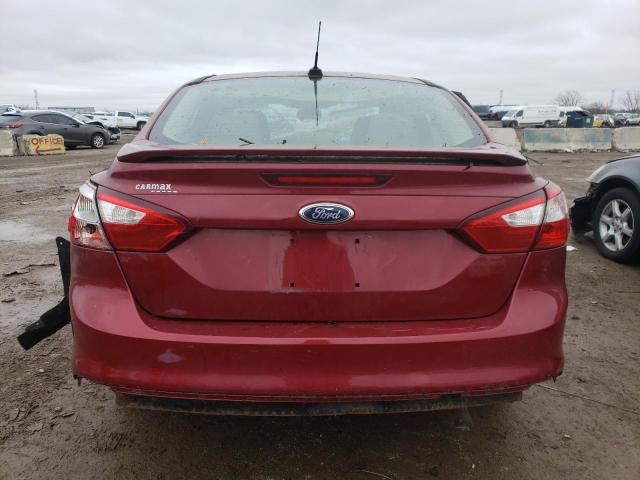 1FADP3F23DL201165 - 2013 FORD FOCUS SE RED photo 6