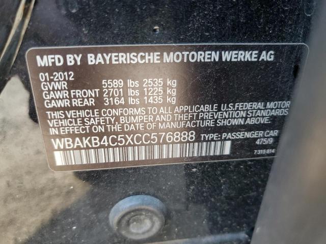 WBAKB4C5XCC576888 - 2012 BMW 740 LI BLACK photo 12